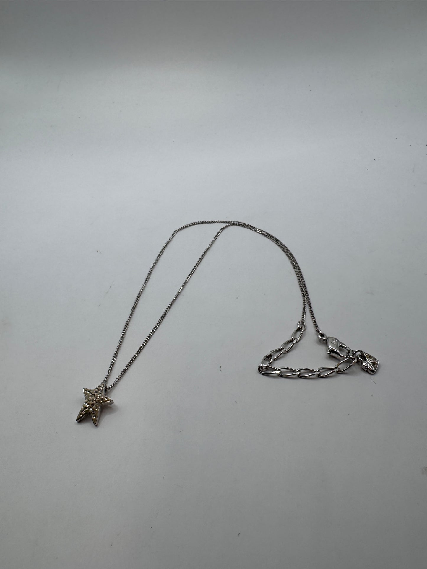 Swarovski Crystal Necklaces – Star & Heart Charms, Silver Tone, 19” Length