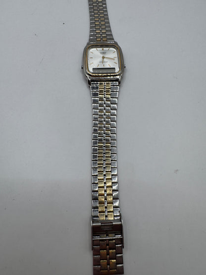 Vintage Casio 306 AQ-307 Watch – Two-Tone Stainless Steel, Good Condition