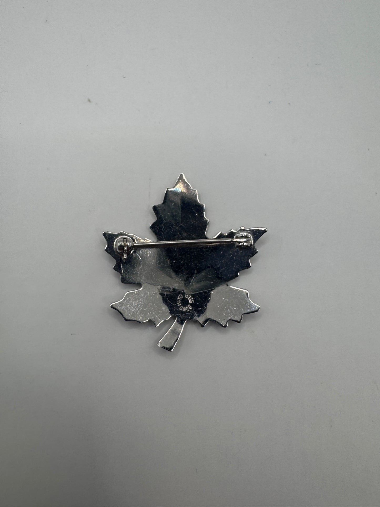 Vintage BOND BOYD Matte Sterling Silver Maple Leaf Brooch – Winnipeg