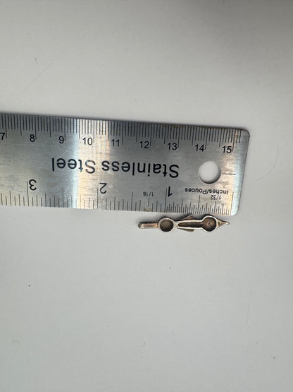 Sterling Silver 925 Abstract Goddess Pendant – Vintage Modernist Design