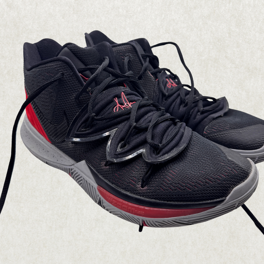 Nike Kyrie 5 “Bred” Basketball Shoes – Men’s Size 10, Black/Red, AO2918-600