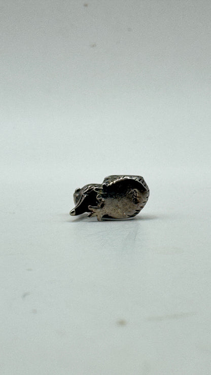 Vintage Sterling Silver Kiwi Bird Charm – Detailed Bracelet Bead