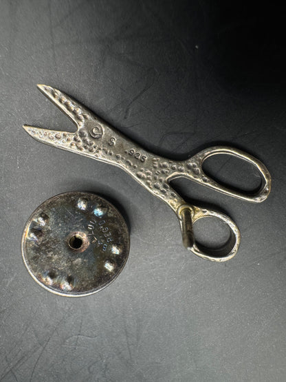 Vintage Sterling Silver Scissors Pin – 1 1/4”
