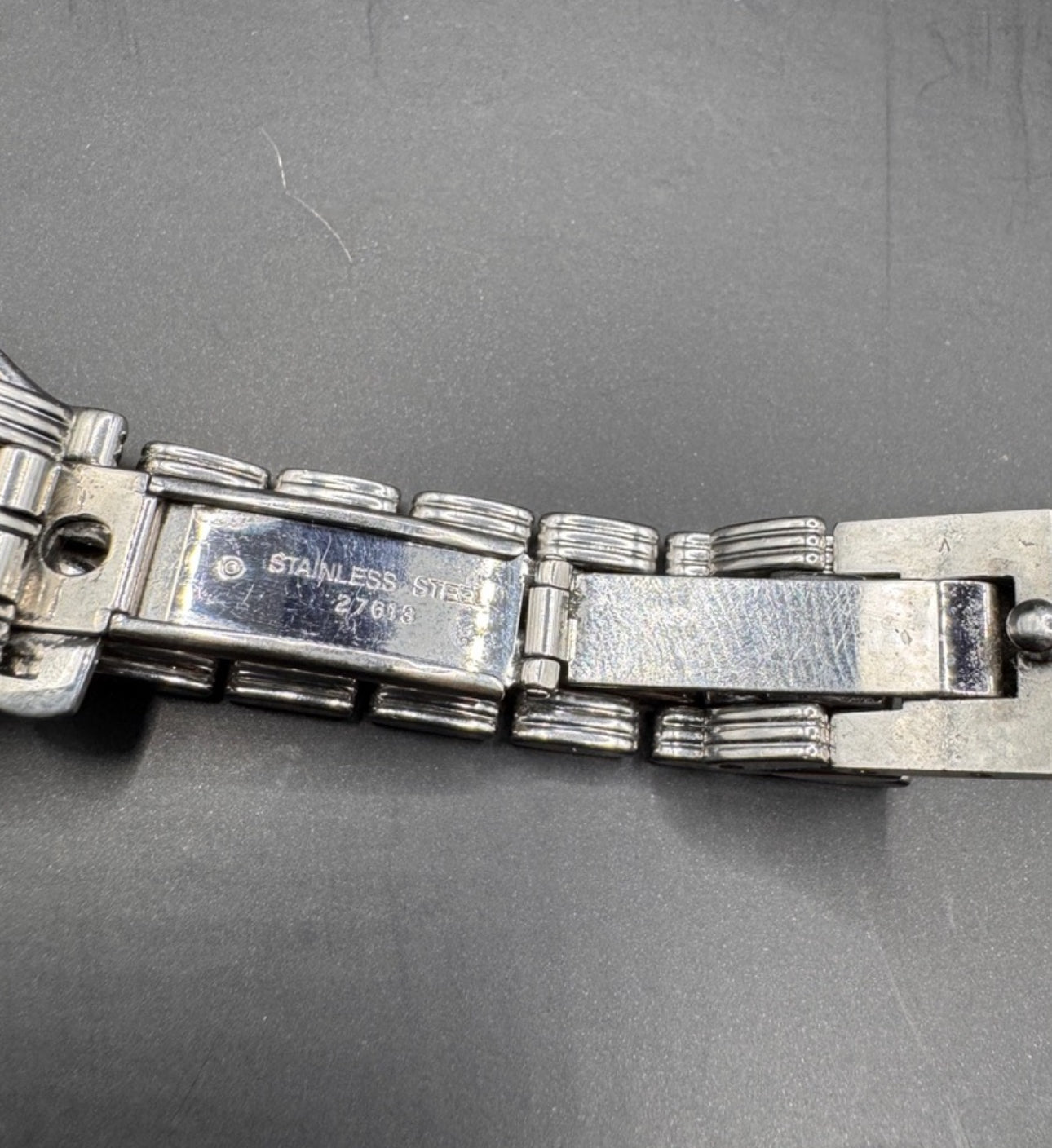 Vintage Longines Ladies Watch ~1990s – Stainless Steel Bracelet, Date Window, Used with Glass Defect