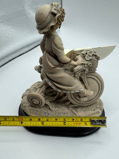 Vintage Giuseppe Armani Florence “Girl with Tricycle” Figurine 1993 Capodimonte – 6” – Excellent Condition