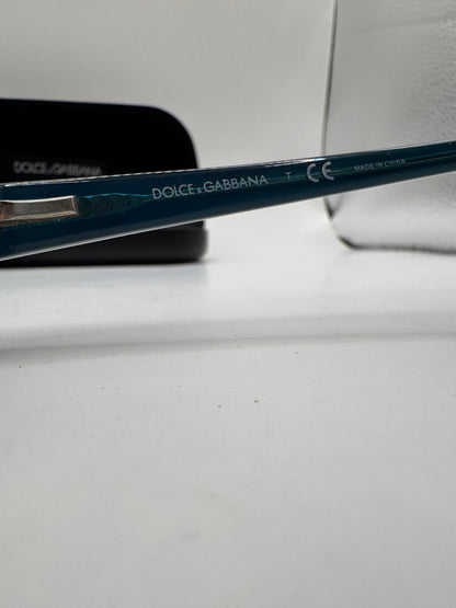 Dolce & Gabbana DD1212 1870 Eyeglasses – Black/Blue (Frame Only, Prescription Lenses Installed)