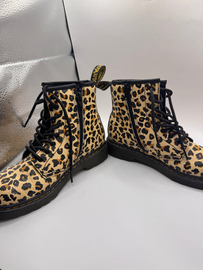 Dr. Martens 1460 Pascal Leopard Girls Combat Boots – EU 34 / US 3