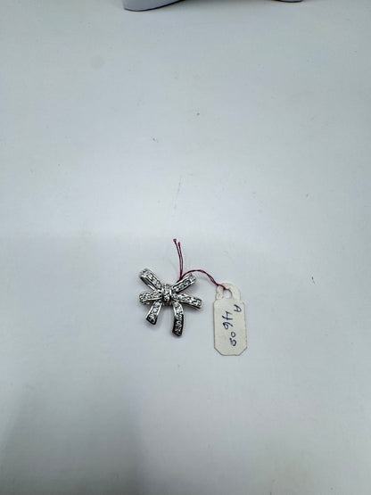 Vintage Sterling Silver Bow Pendant – Brand New