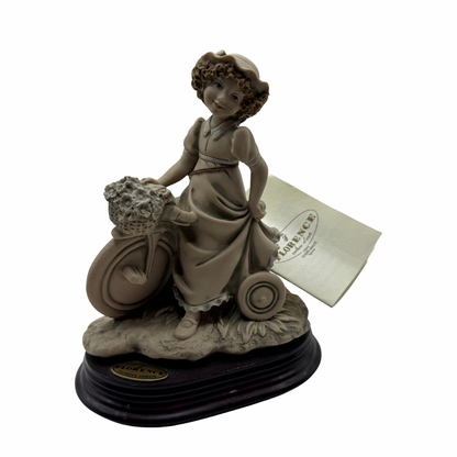 Vintage Giuseppe Armani Florence “Girl with Tricycle” Figurine 1993 Capodimonte – 6” – Excellent Condition