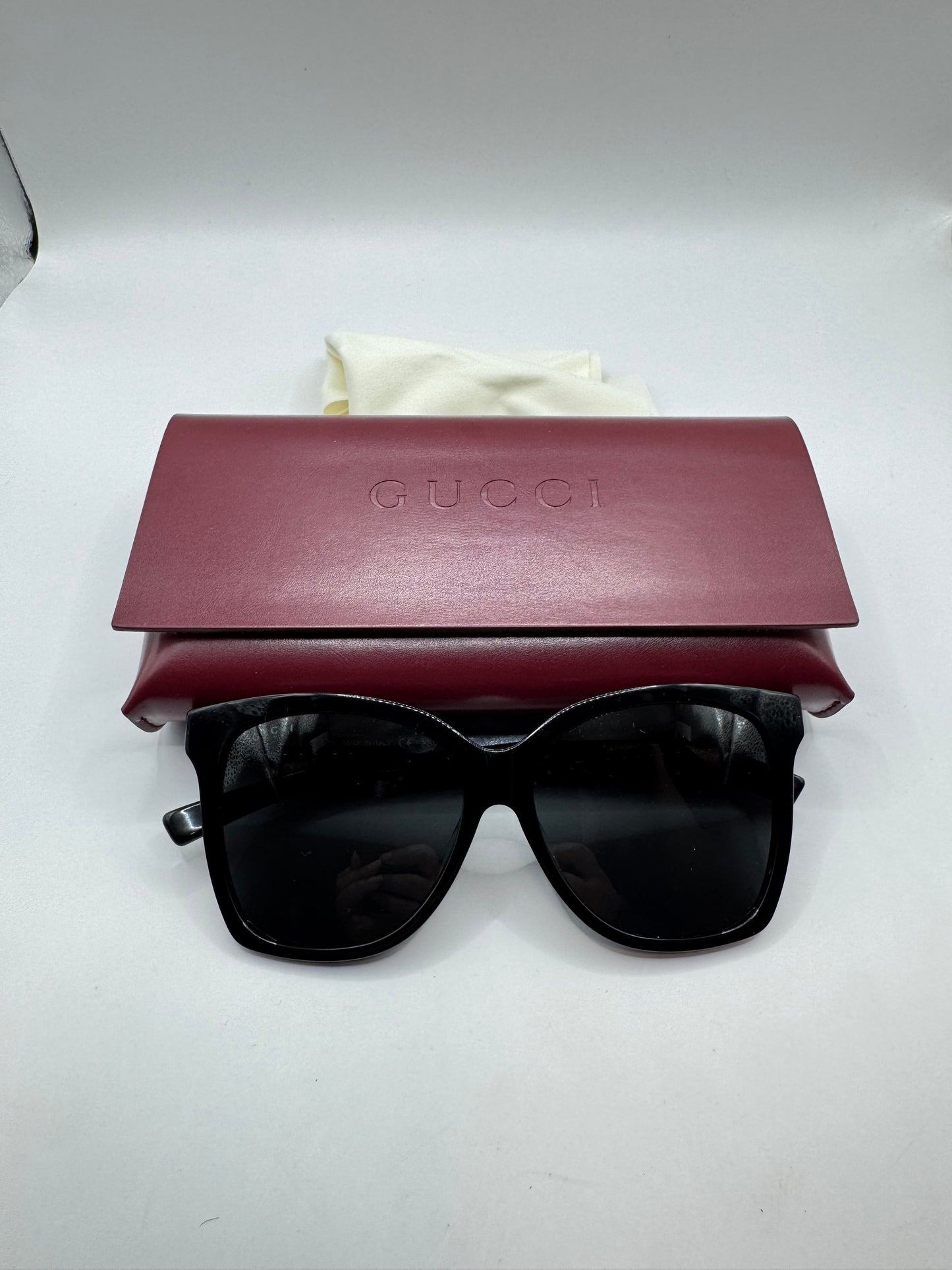 Gucci GG0459SA Sunglasses – Black, Brand New Condition