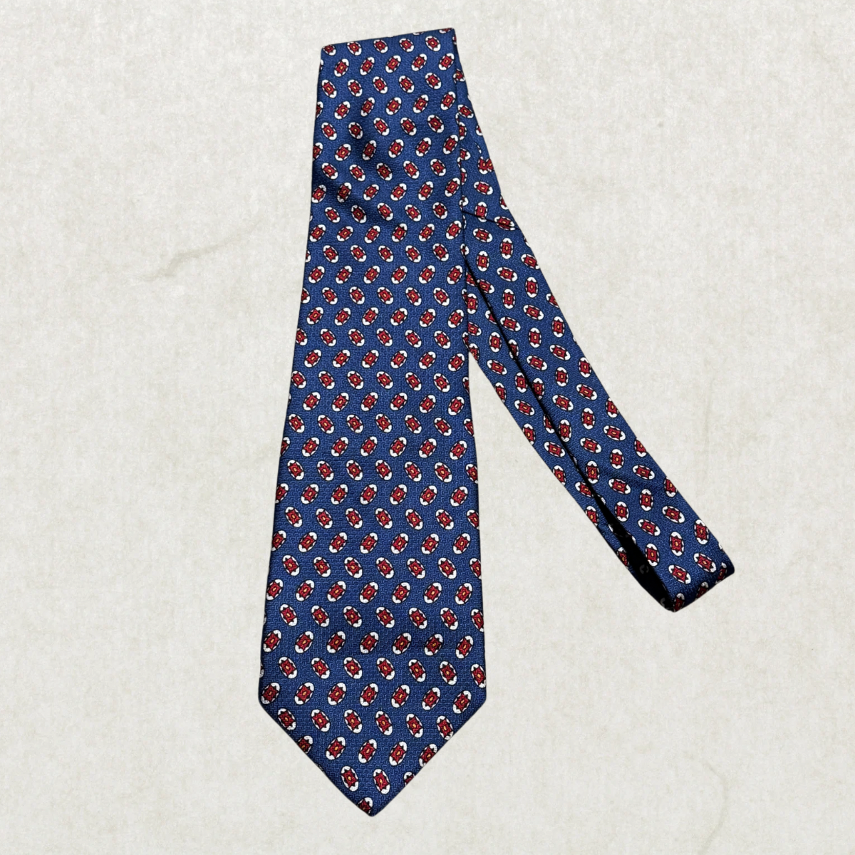 Vintage Polo University by Ralph Lauren 100% Silk Tie – Rare Hand Finished Designer Necktie 55” x 4”