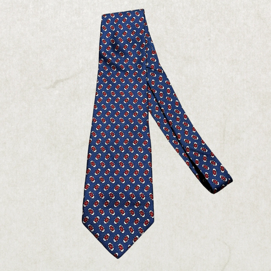 Vintage Polo University by Ralph Lauren 100% Silk Tie – Rare Hand Finished Designer Necktie 55” x 4”
