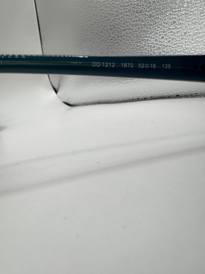 Dolce & Gabbana DD1212 1870 Eyeglasses – Black/Blue (Frame Only, Prescription Lenses Installed)