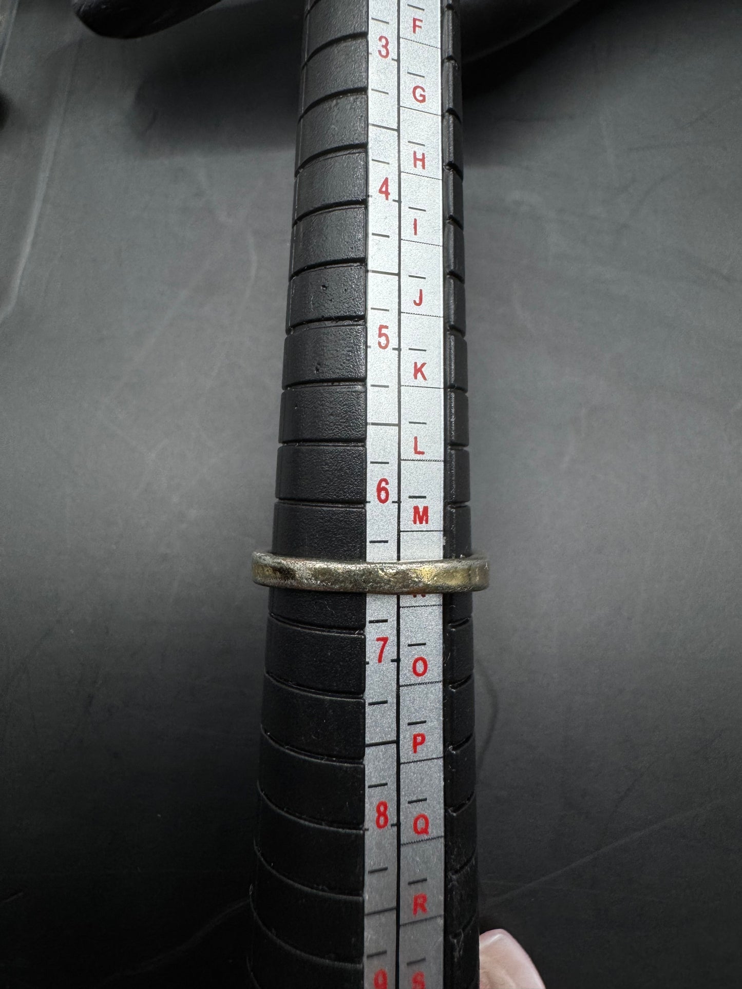 Emerald Elegance: Gold-Plated Sterling Silver Ring (Size 6.5)