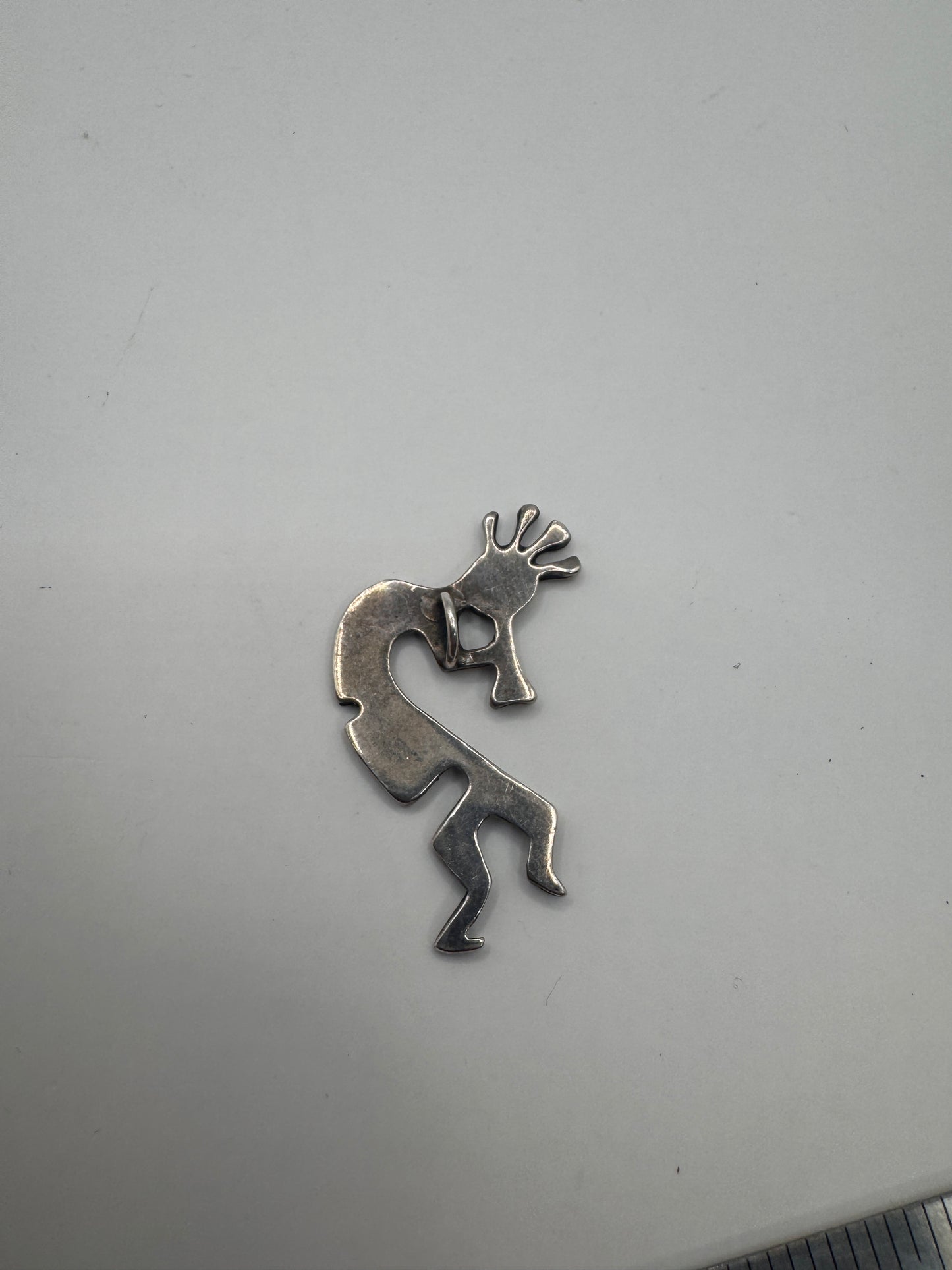 Large Sterling Silver Kokopelli Pendant – Vintage Native-Inspired Design