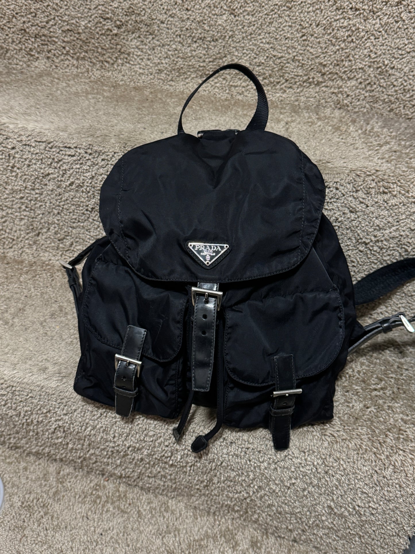 Authentic Prada Nylon Backpack Black – Classic Mini Rucksack Italy
