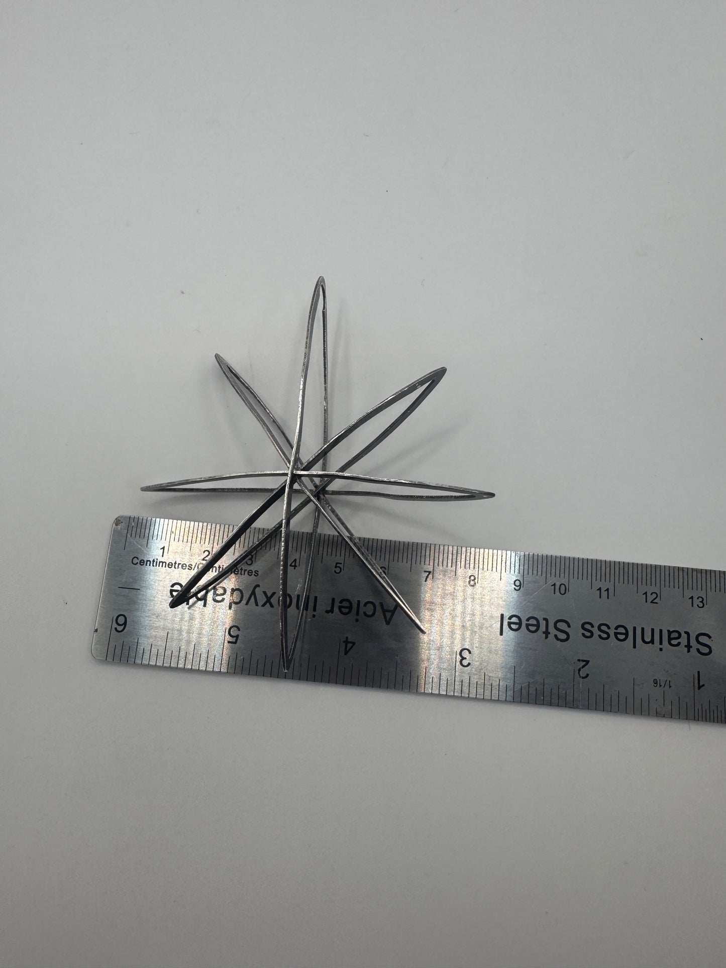 Vintage Sterling Silver Octagram Starshine Pendant – Large Statement Piece