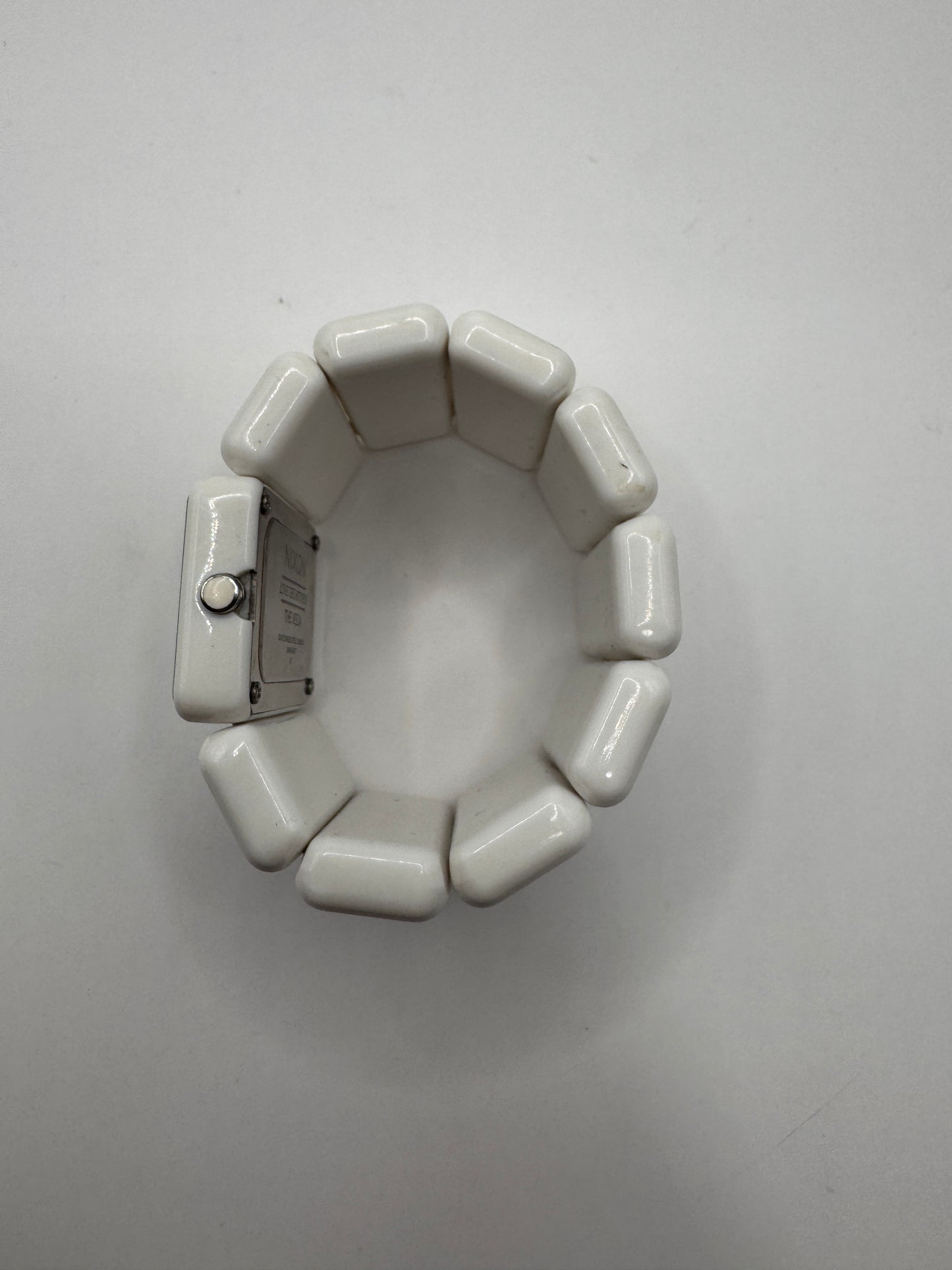 Nixon The Vega Watch – White, Minimalist Design, Working Condition