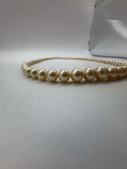 Vintage Natural Pearl Necklace – Painted, Excellent Condition
