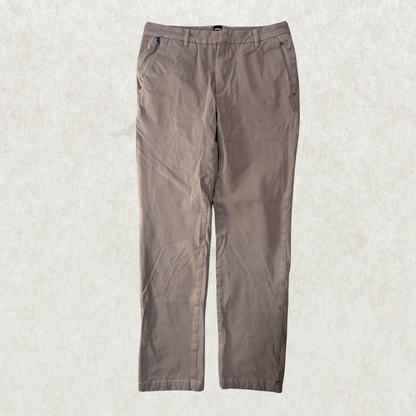 BOSS Hugo Boss Kaito Slim Fit Pants – Size 32R, Taupe/Beige, Dress Chinos