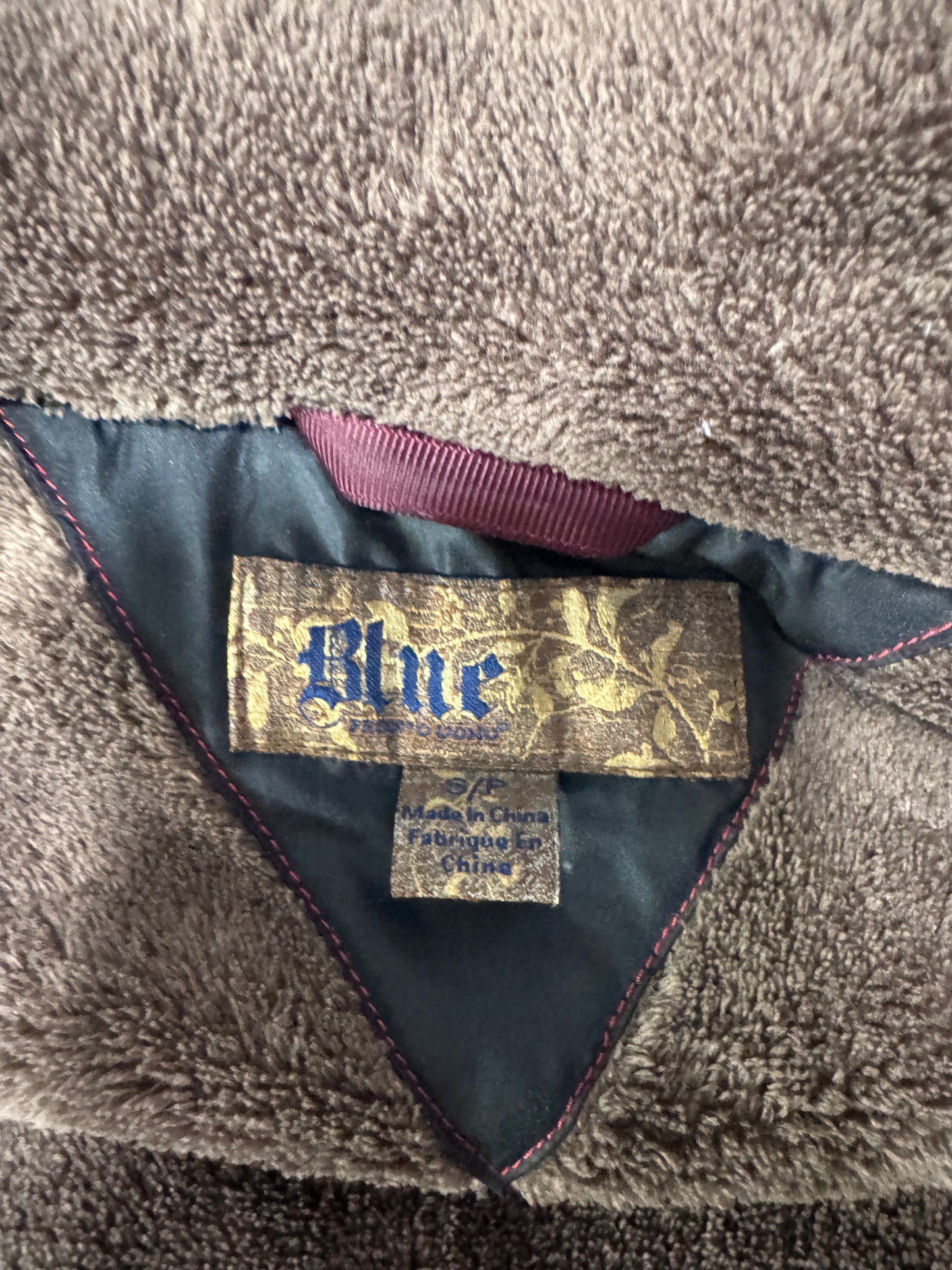 Vintage Pronto Uomo Men’s Puffer Vest – Size S, Navy, Fleece Lined, Snap Pockets