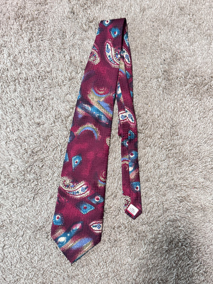 Vintage Rossetti 100% Silk Paisley Tie, 56” x 3.5” – Excellent Condition