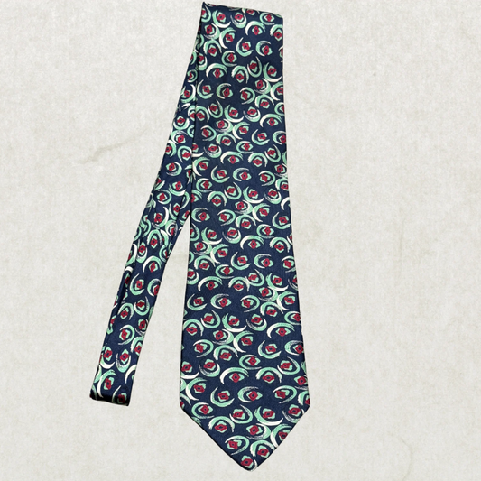 Vintage Chaps Ralph Lauren Tie – Abstract Pattern, 100% Silk, 58”