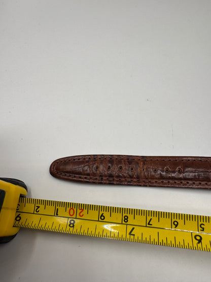 Vintage Luger Swiss Men’s Watch – Classic Design, Brown Leather Strap