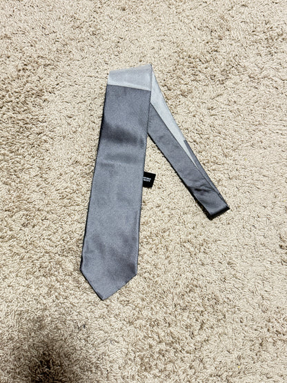 Vintage Pal Zileri Gruppo Forall 100% Silk Tie Gray Silver Striped BNWT Made in Italy 57” x 4”