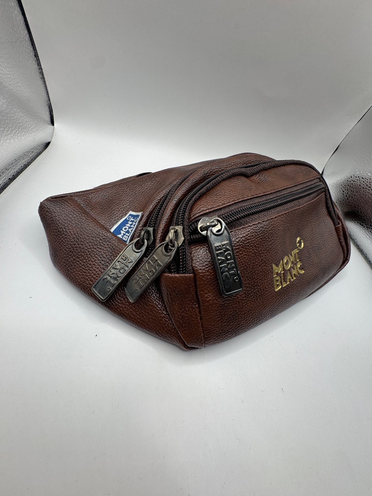 Mont Blanc Brown Leather Belt Bag – Excellent Condition