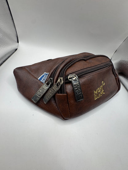 Mont Blanc Brown Leather Belt Bag – Excellent Condition