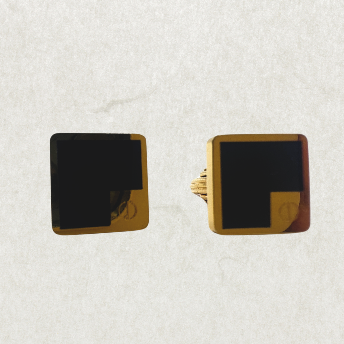 Vintage Dunhill Gold-Plated Cufflinks – Excellent Condition