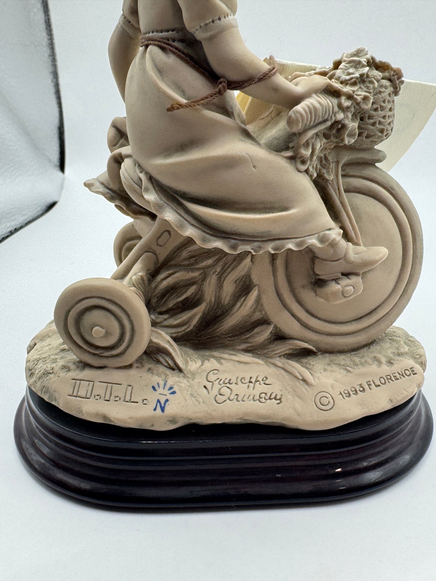 Vintage Giuseppe Armani Florence “Girl with Tricycle” Figurine 1993 Capodimonte – 6” – Excellent Condition