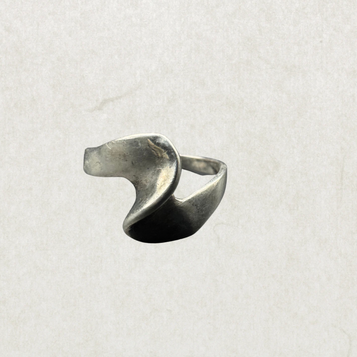 Sterling Silver 925 Wave Ring – Size 7.5