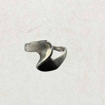 Sterling Silver 925 Wave Ring – Size 7.5