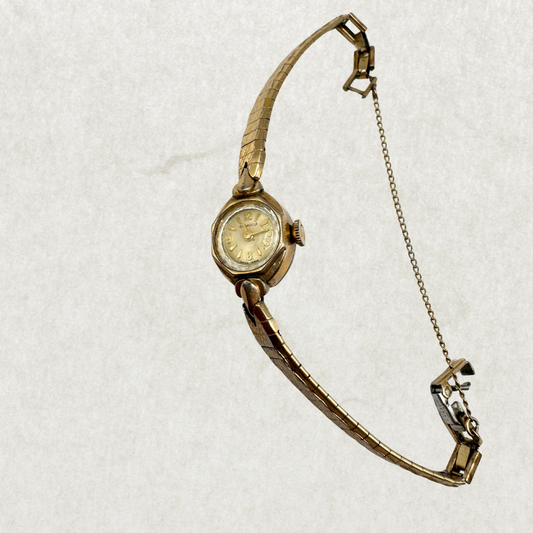 Vintage Caravelle Ladies’ Watch – 10k Gold-Plated, Mechanical, Working