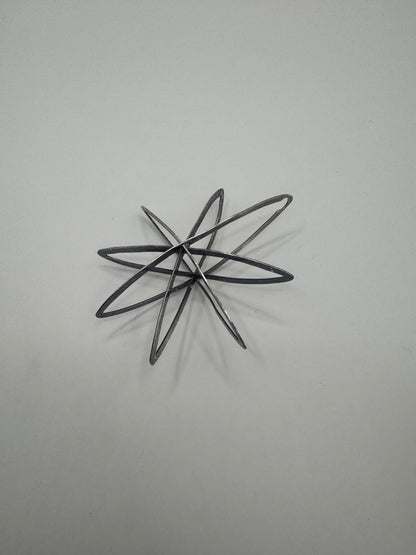 Vintage Sterling Silver Octagram Starshine Pendant – Large Statement Piece