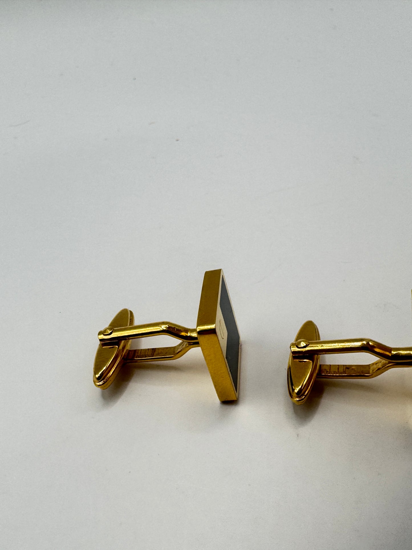 Vintage Dunhill Gold-Plated Cufflinks – Excellent Condition