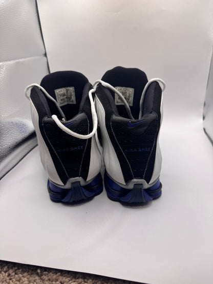 Vintage 2005 Nike Shox Lethal TB – Size 11, White/Black/Blue, Retro Basketball Sneakers