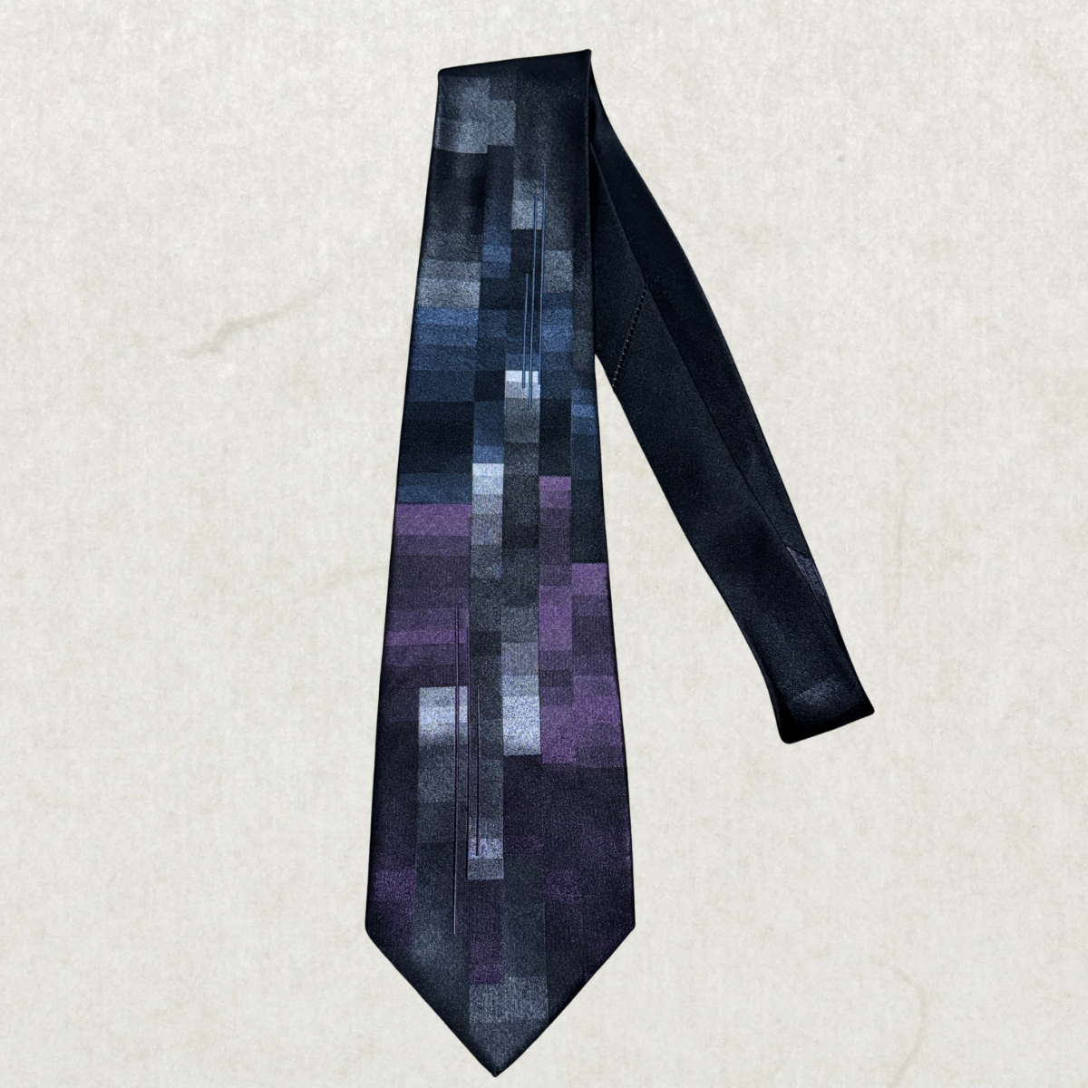 Vintage Pierre Cardin 100% Silk Tie – Abstract Geometric Designer Necktie 57” x 4”