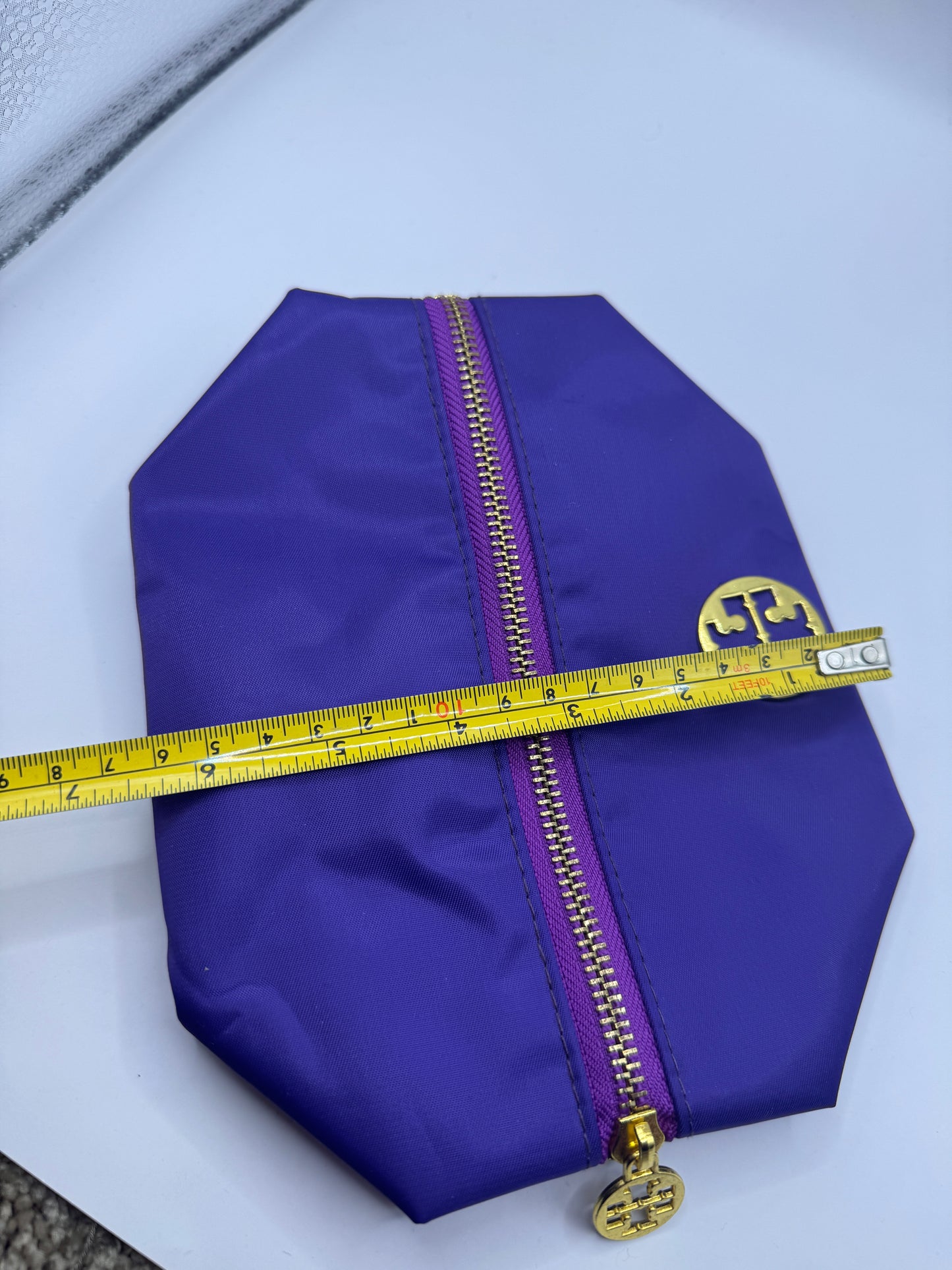 Tory Burch Cosmetics Bag – Purple Nylon, Brand New
