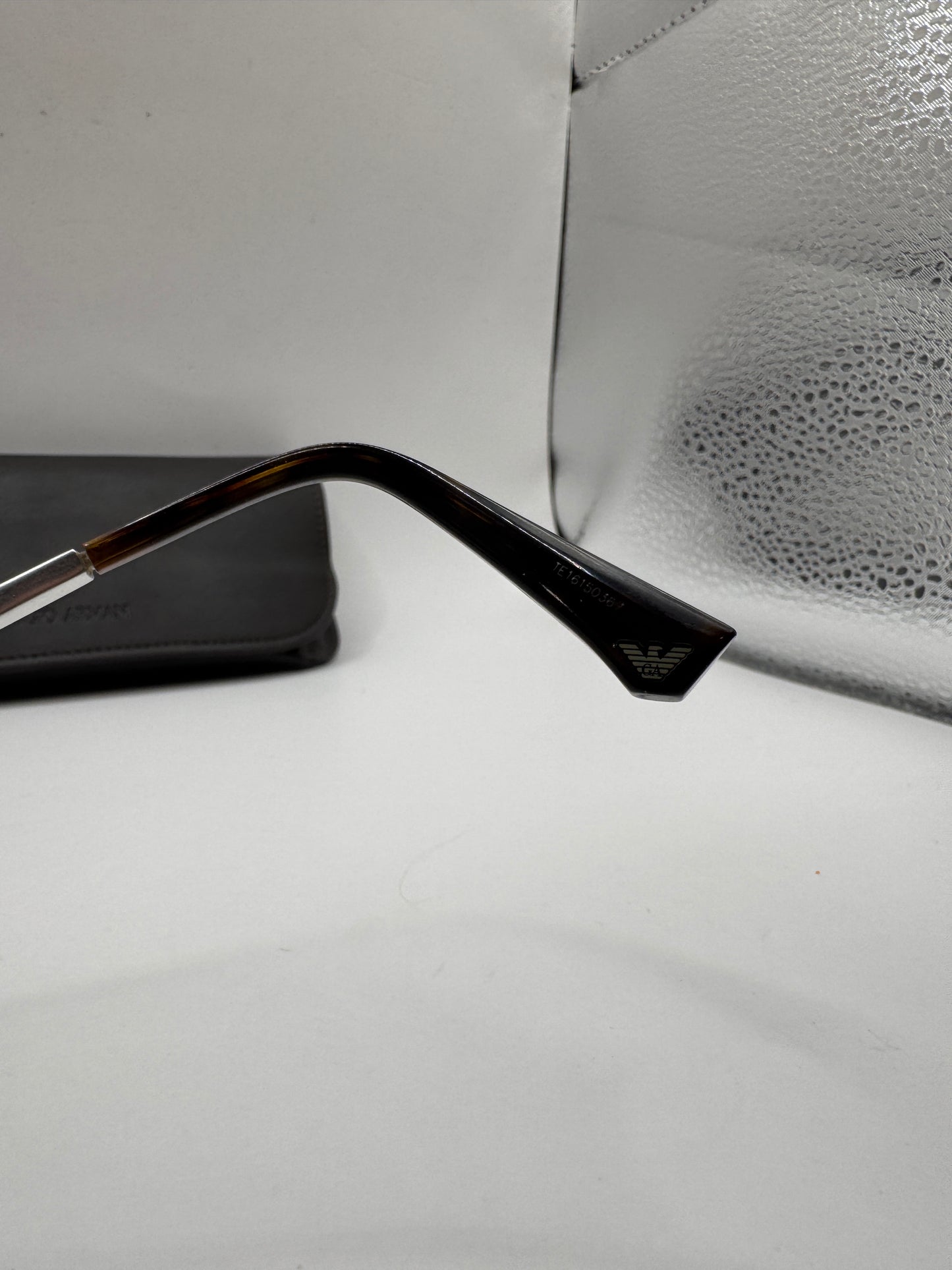 Vintage Giorgio Armani Glasses – Tortoiseshell Frames, Used, Good Condition (Frame Only, Prescription Lenses Installed)