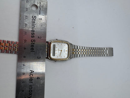 Vintage Casio 306 AQ-307 Watch – Two-Tone Stainless Steel, Good Condition