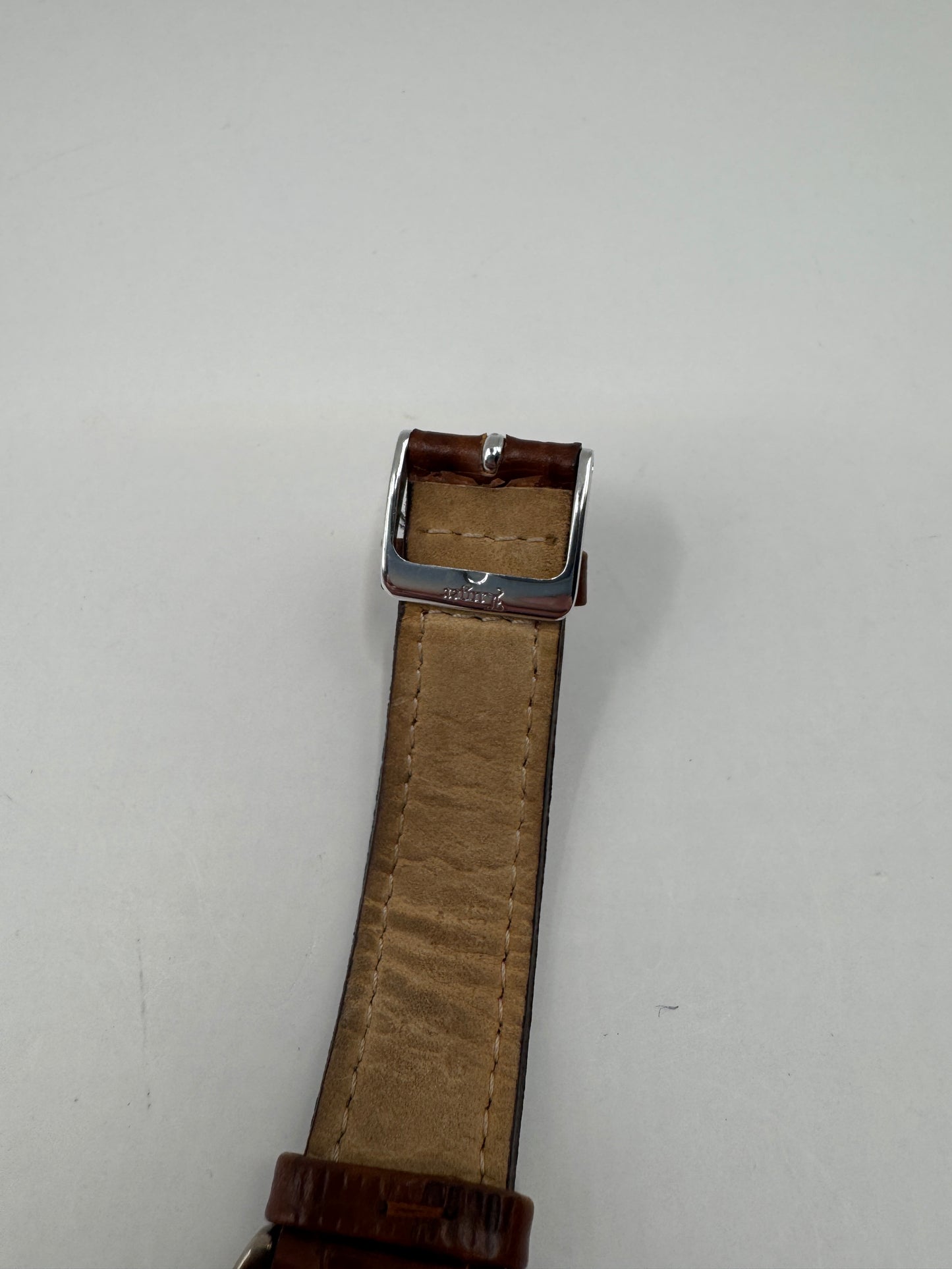 Vintage Luger Swiss Men’s Watch – Classic Design, Brown Leather Strap
