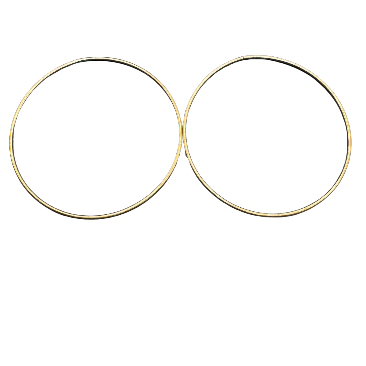 Vintage Dyadema Italy 925 Sterling Silver Gold Plated Hoop Earrings – Made in Italy