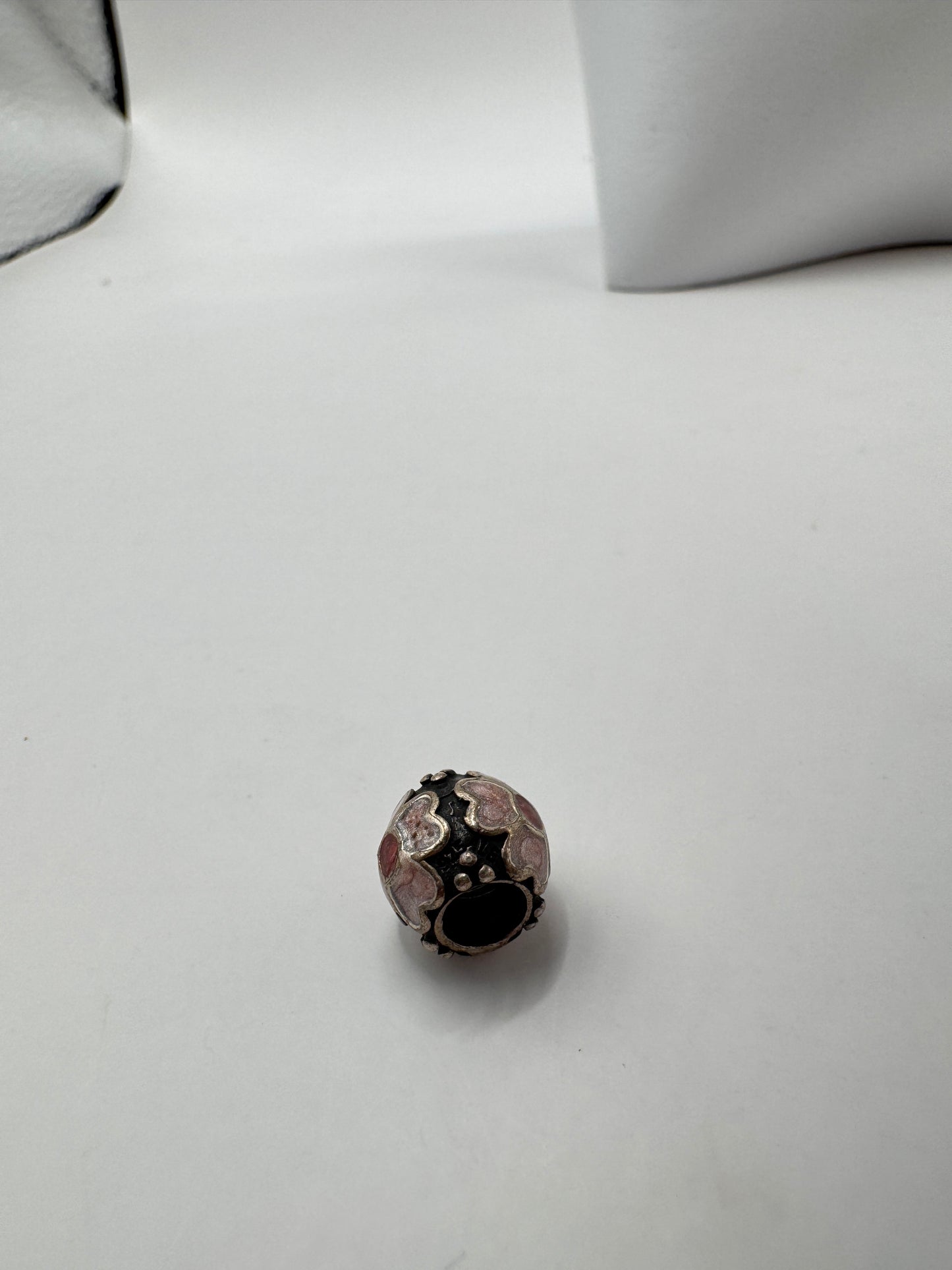 Authentic Pandora ALE 925 Sterling Silver Charm – Floral Enamel Design