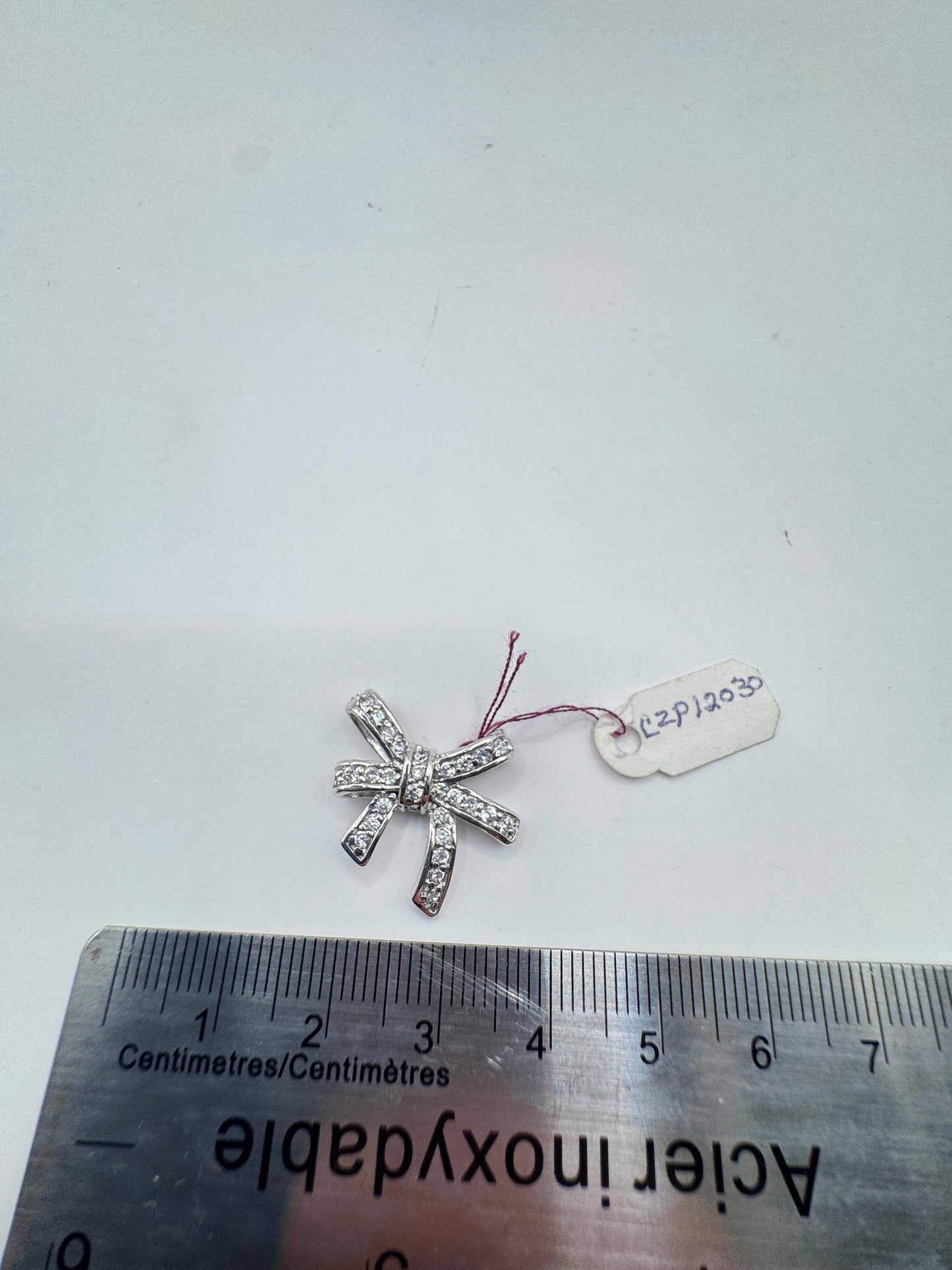 Vintage Sterling Silver Bow Pendant – Brand New