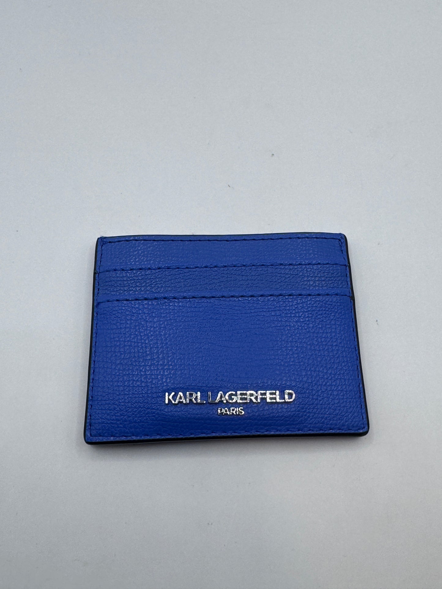Karl Lagerfeld Paris Leather Card Holder, 4” x 3” – Excellent Condition