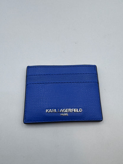 Karl Lagerfeld Paris Leather Card Holder, 4” x 3” – Excellent Condition
