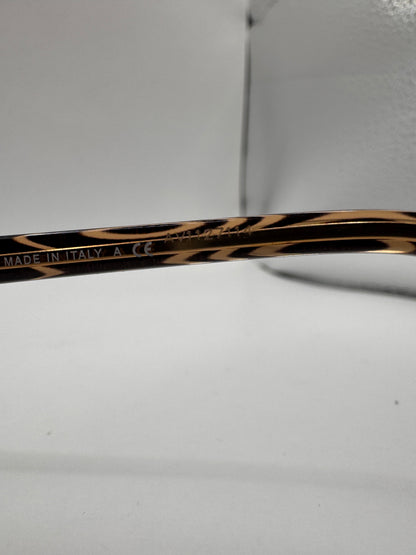 Versace Eyeglasses Frame Mod. 3149-B 934 – 52-17 130, Brown Striped Rectangle (Prescription Lenses Installed)